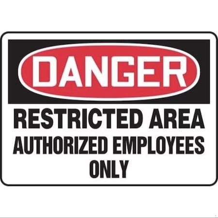 Accuform OSHA DANGER SAFETY SIGN RESTRICTED MADM082XP MADM082XP